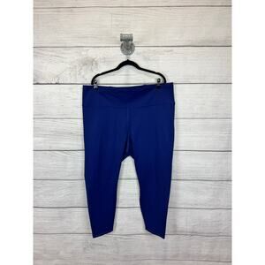 Fabletics Plus Size Blue Kessler II High Rise Strappy 7/8 Active Legging Size 4X